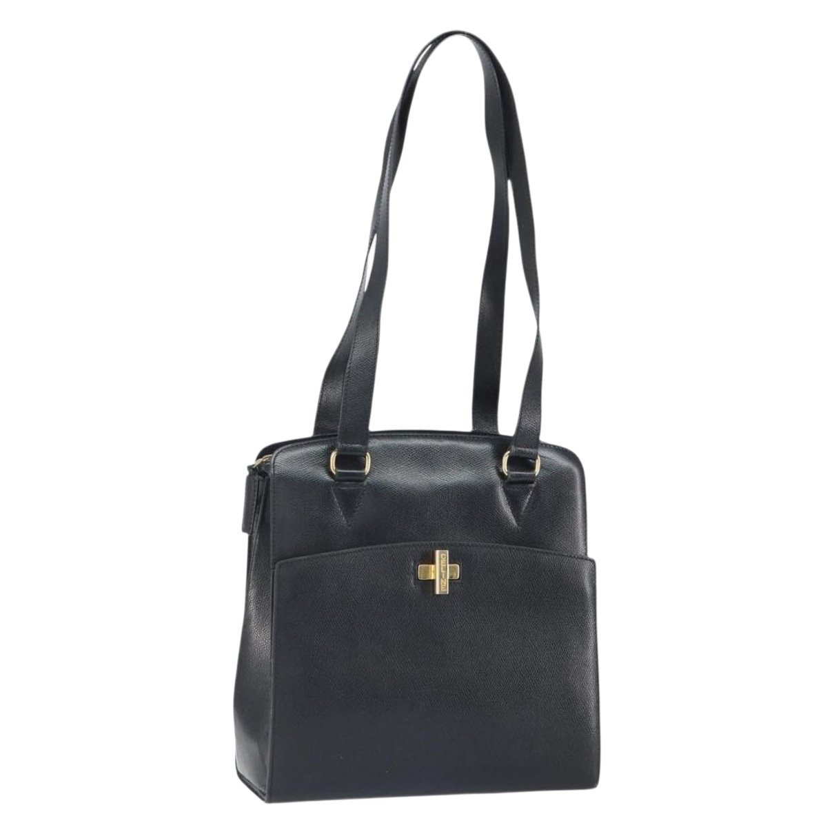 Bridge Lock leather handbag