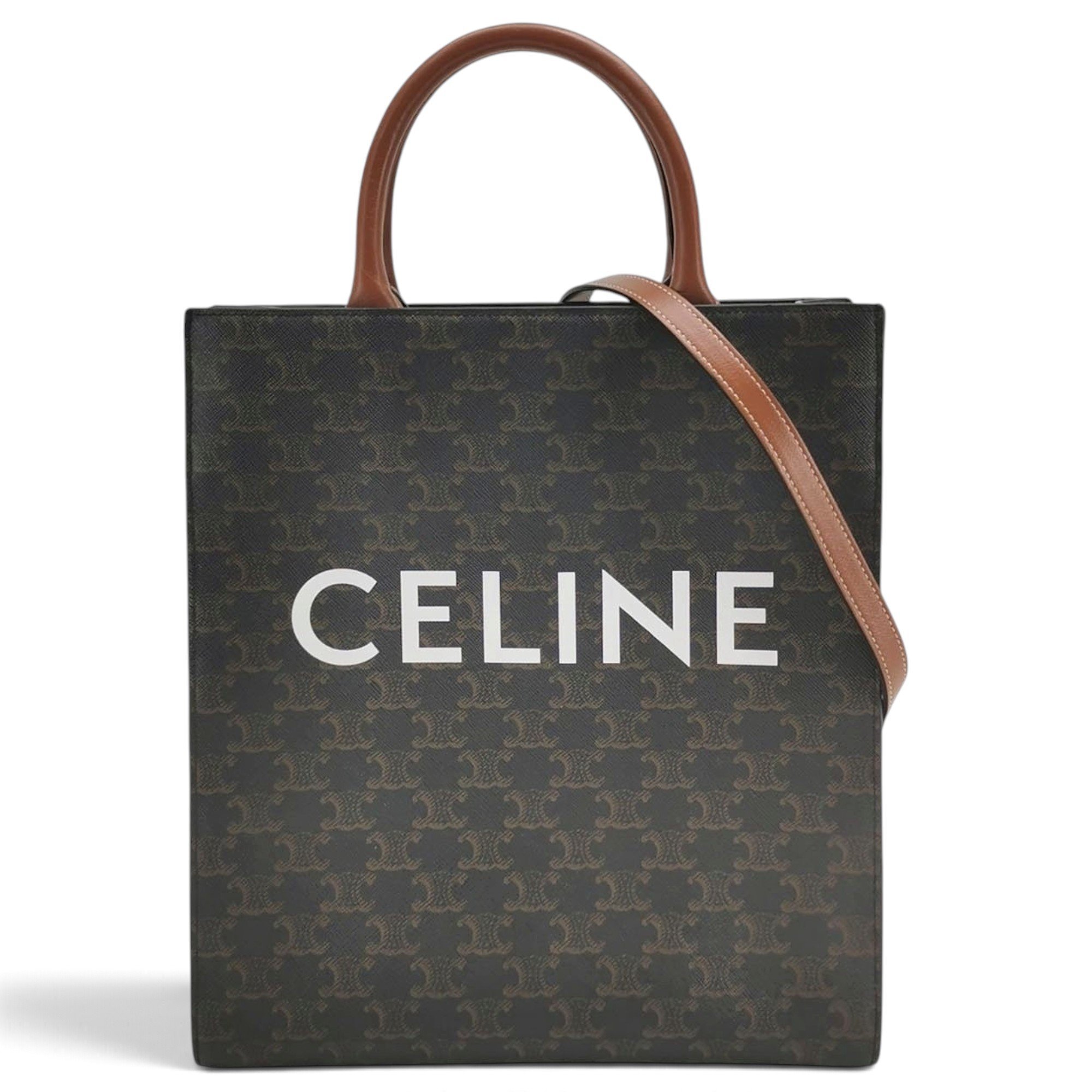 Cabas leather handbag