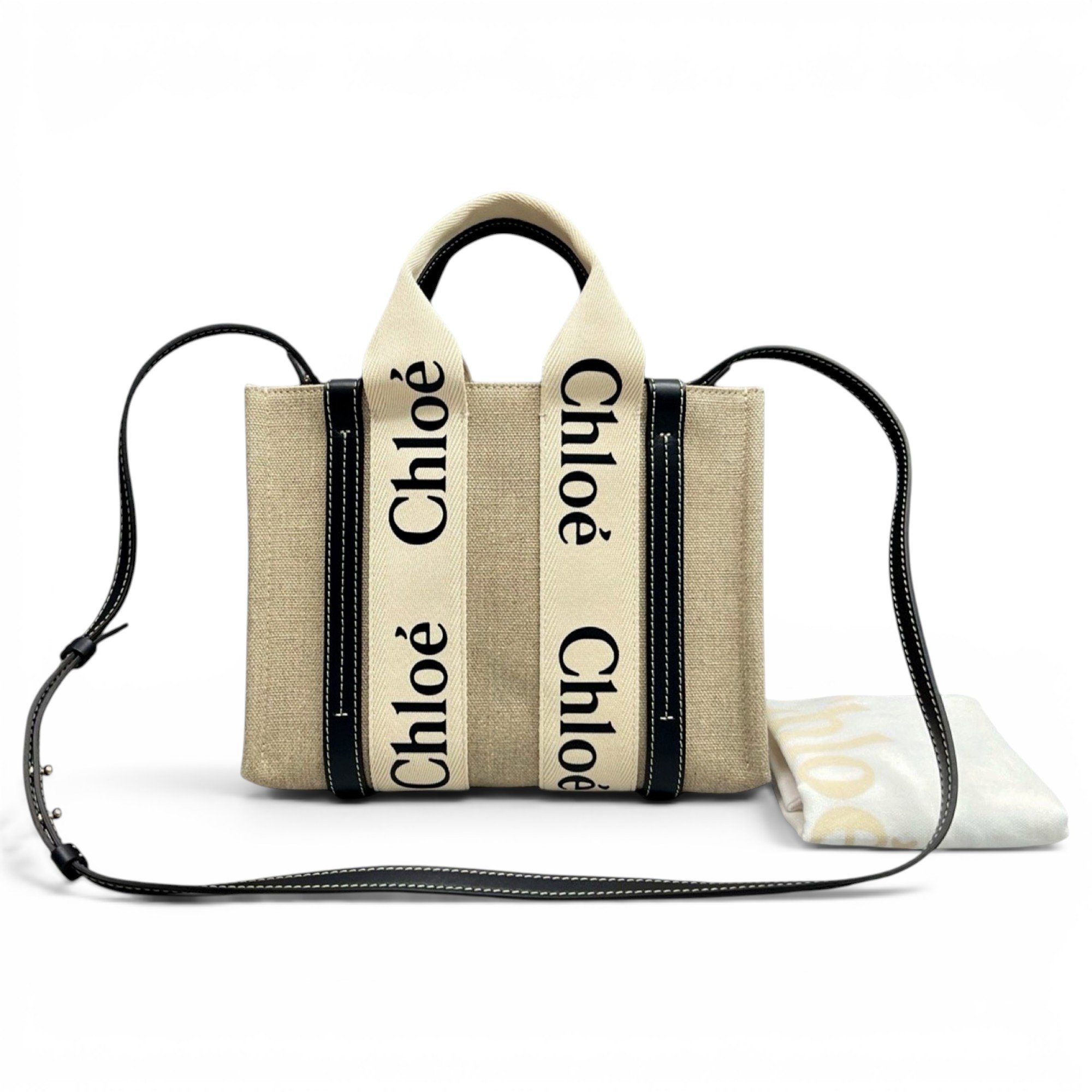 Chloe Woody cloth crossbody bag