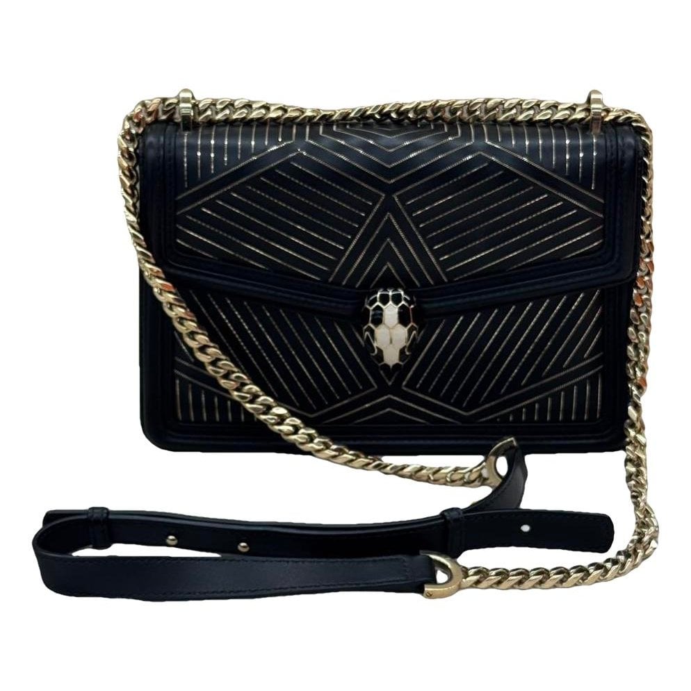Serpenti leather handbag