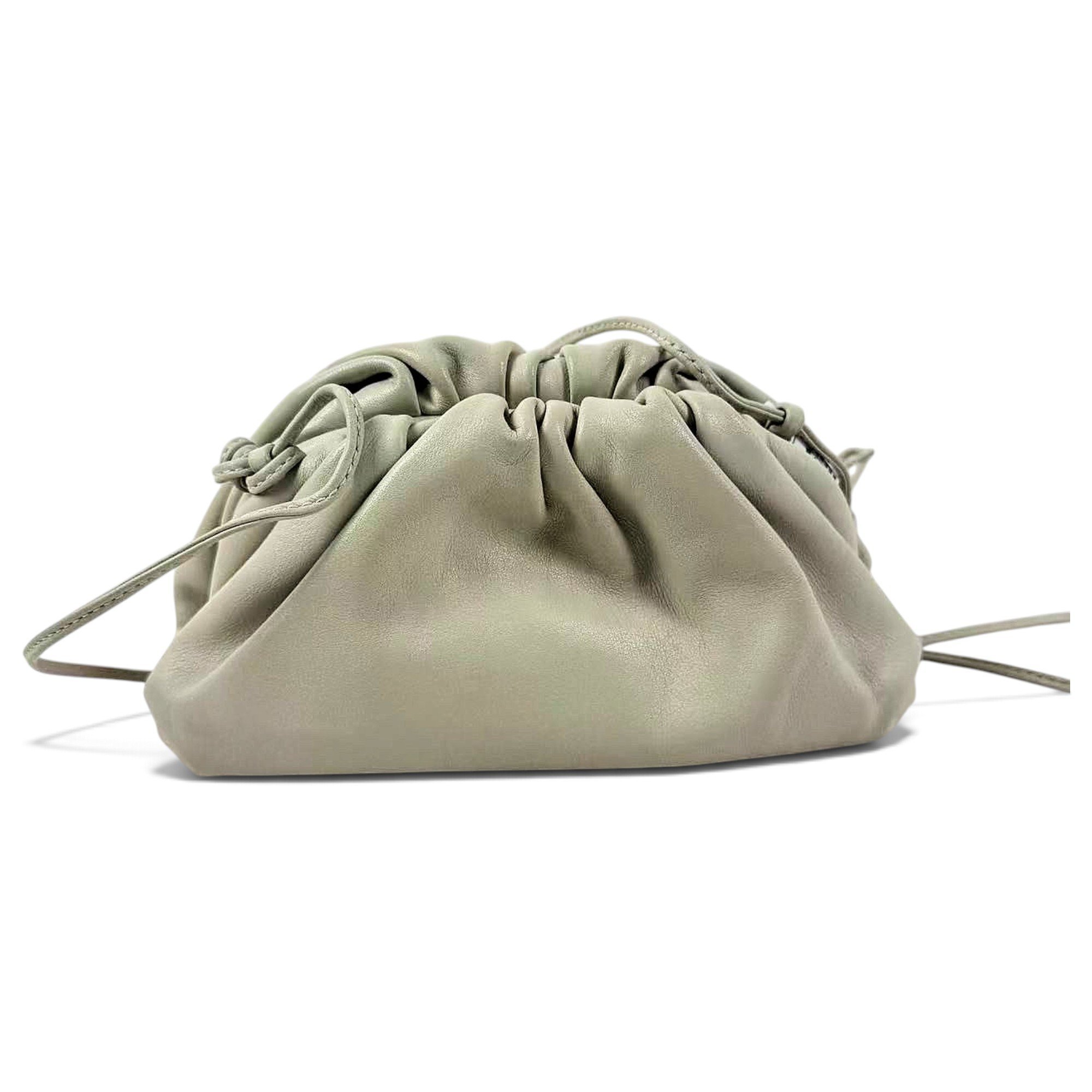 Pouch leather handbag