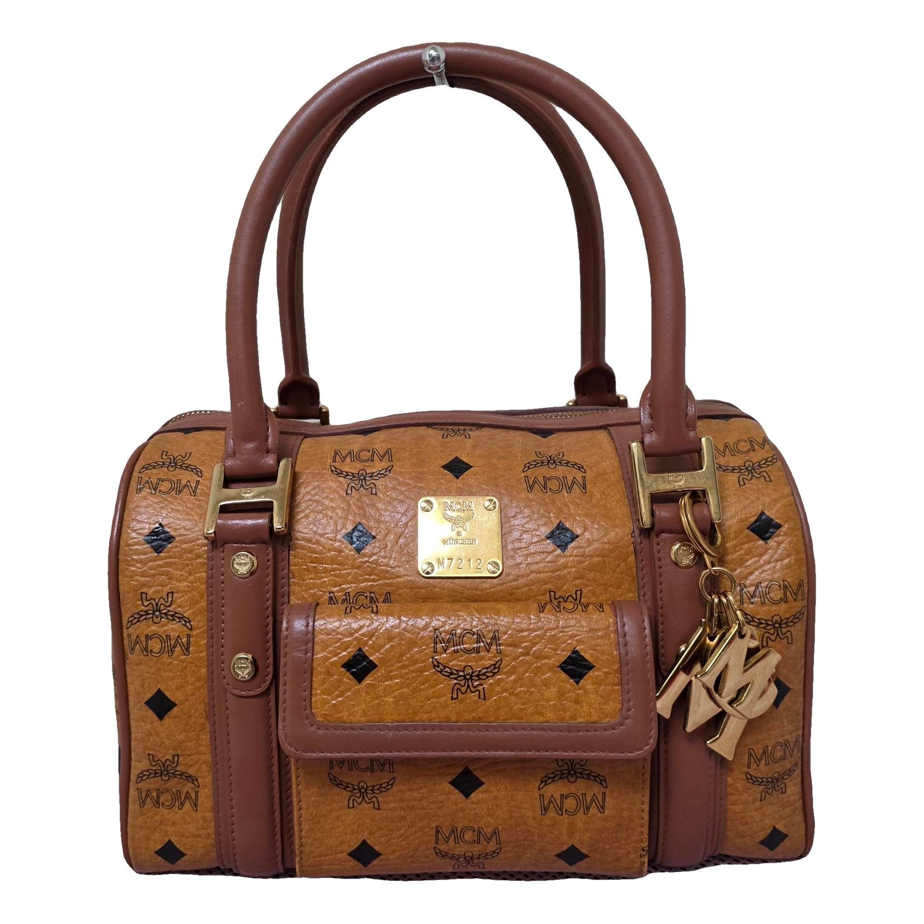 Boston leather satchel