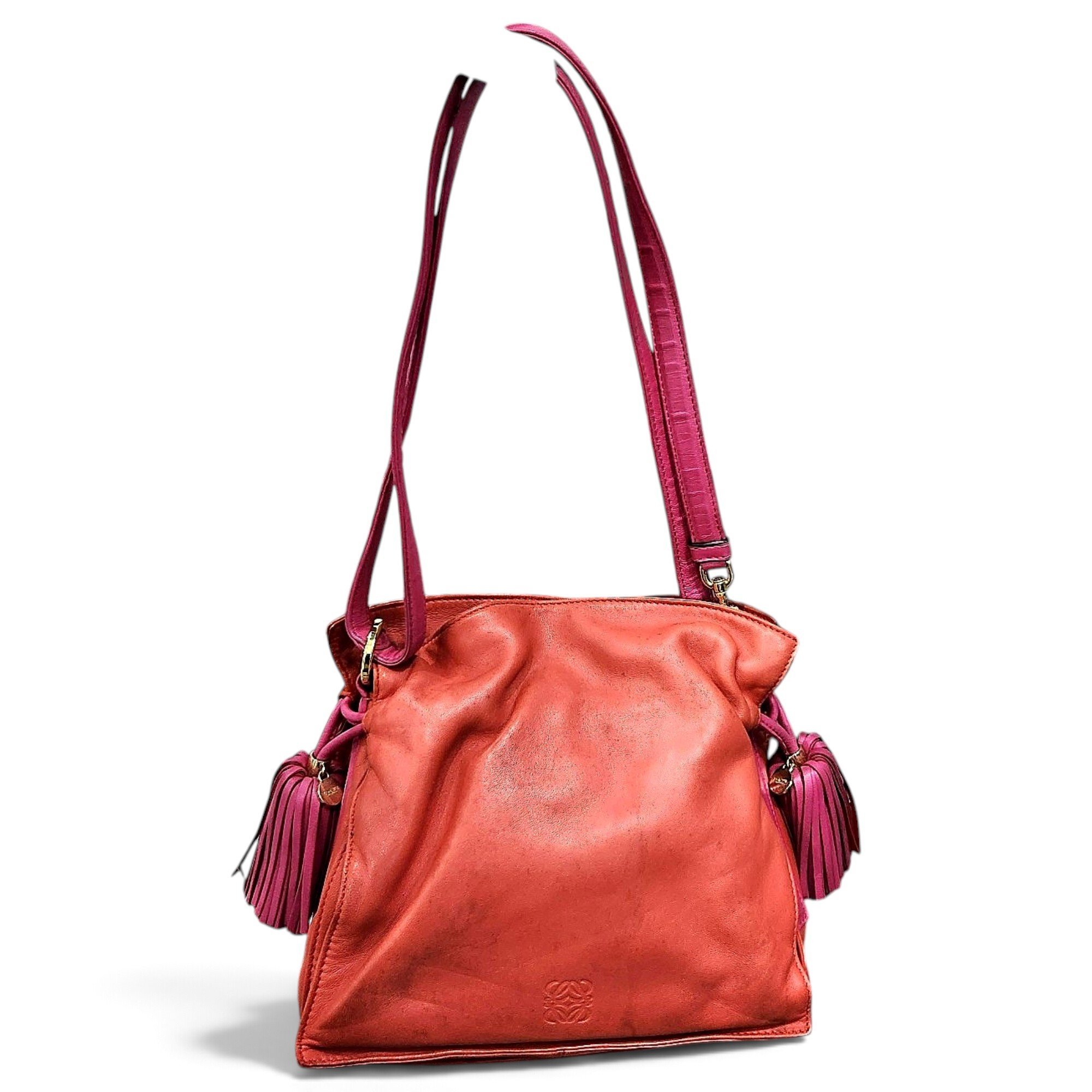 Flamenco leather handbag