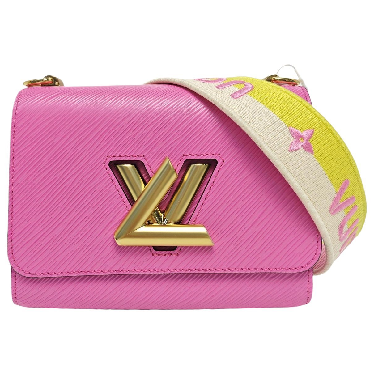Twist leather crossbody bag