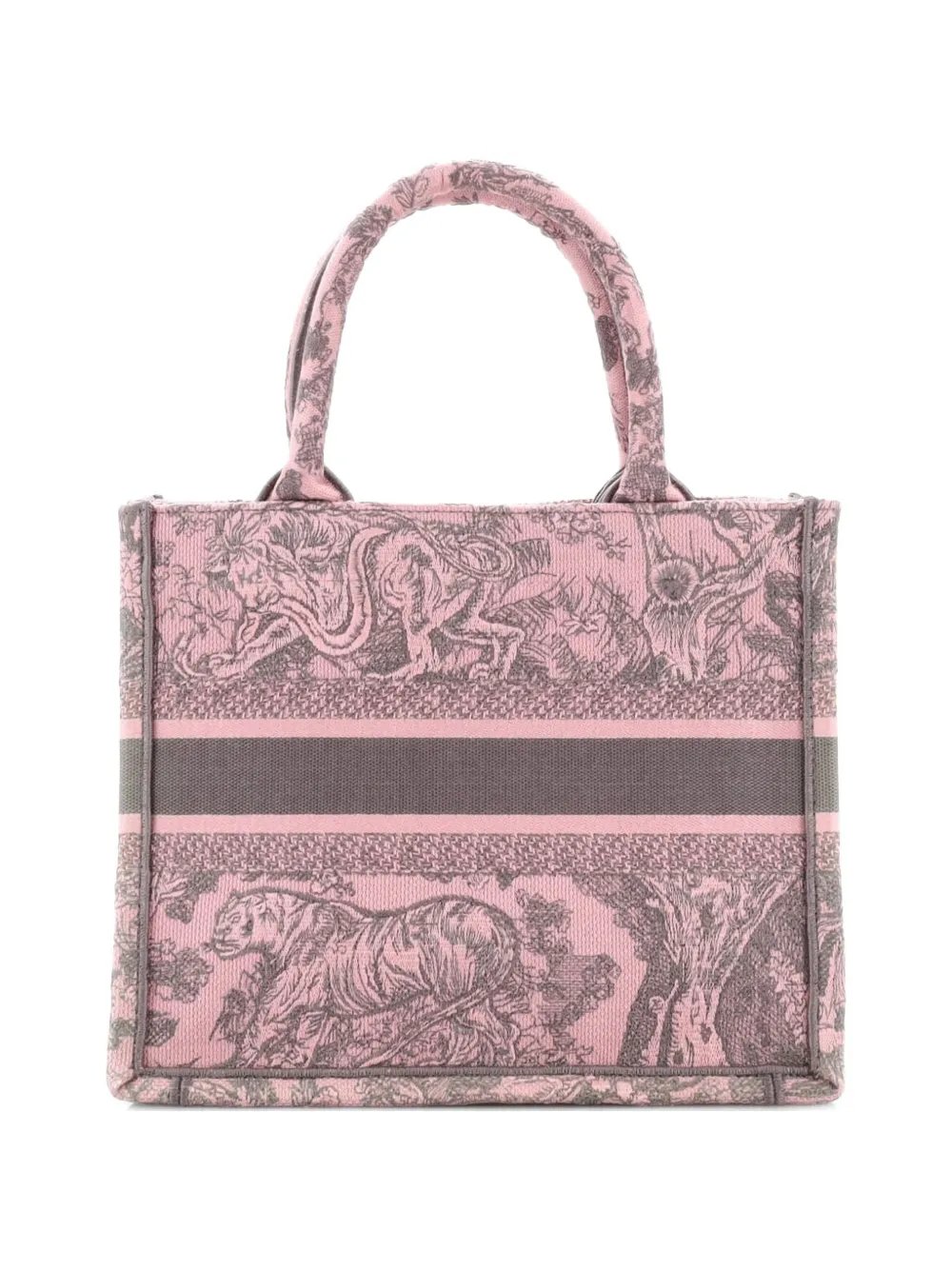 Book Embroidered Canvas Small tote bag