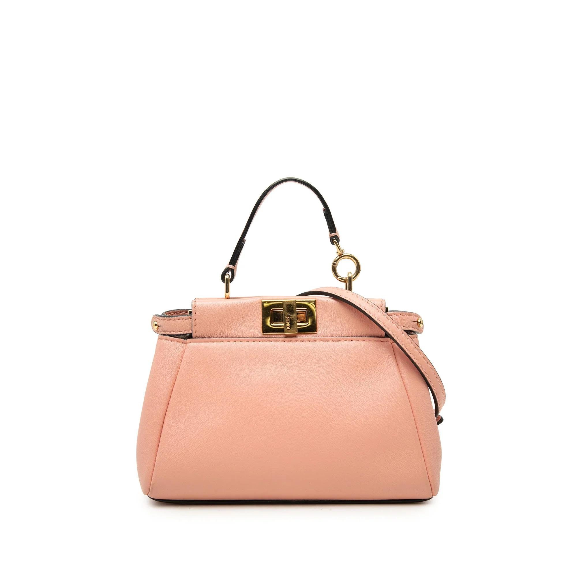 Peekaboo leather satchel