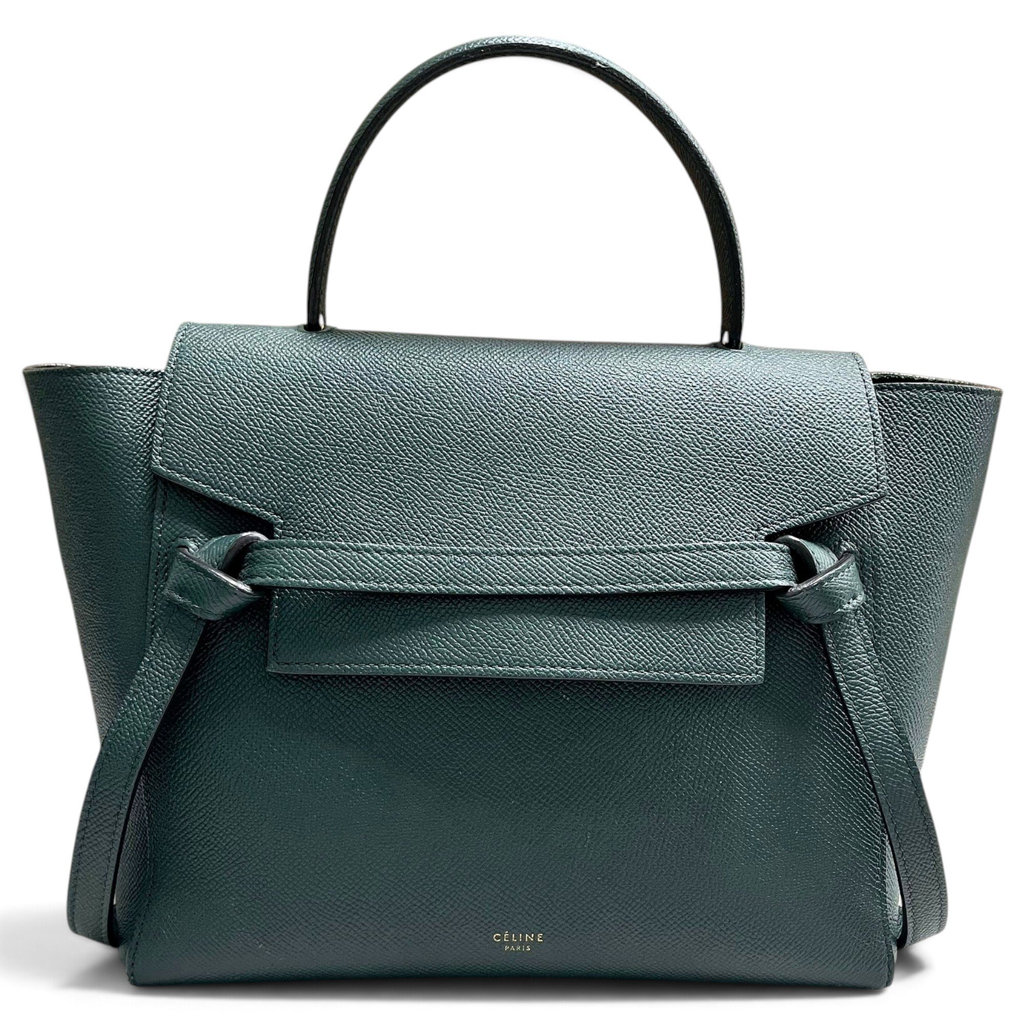Belt leather handbag