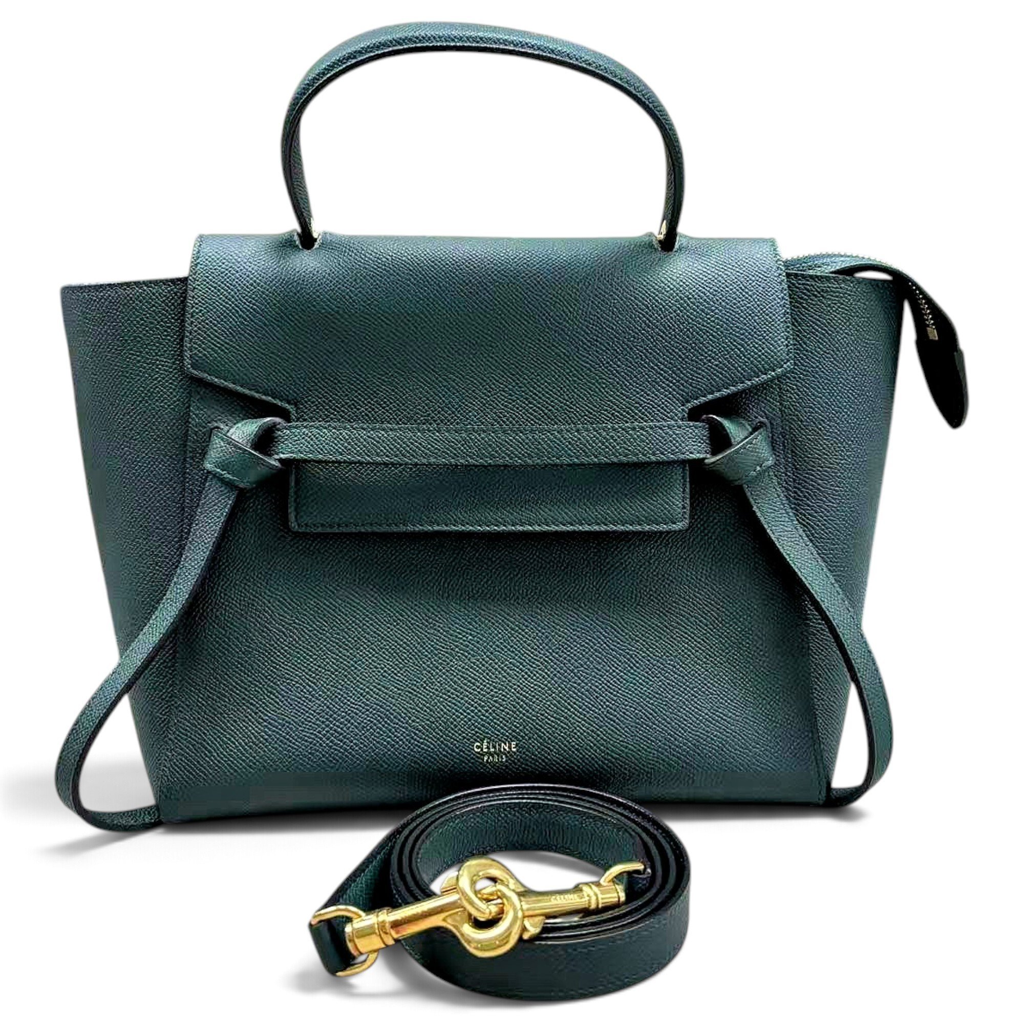 Belt leather handbag