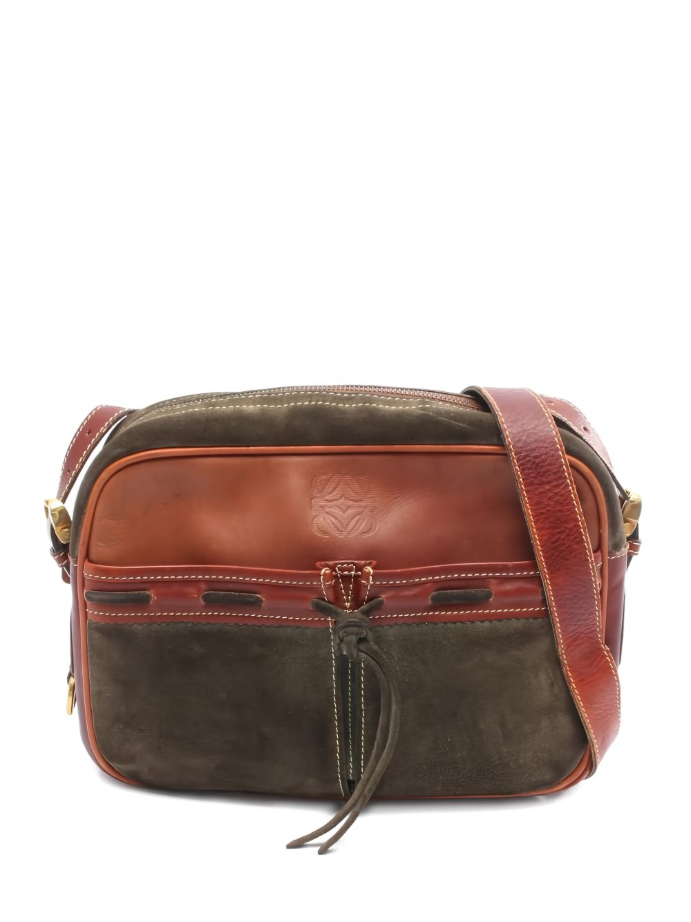 Loewe 2000s Anagram leather shoulder bag