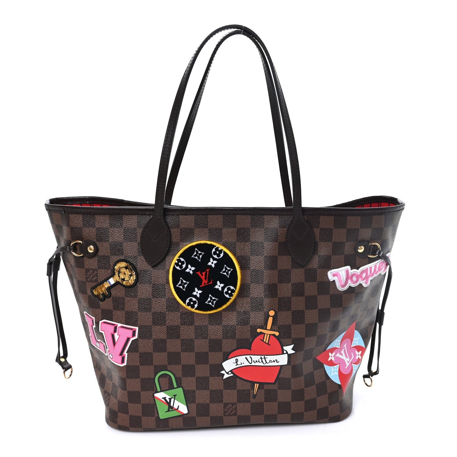 Louis Vuitton Damier Ebene Travel Stickers Neo Neverfull MM