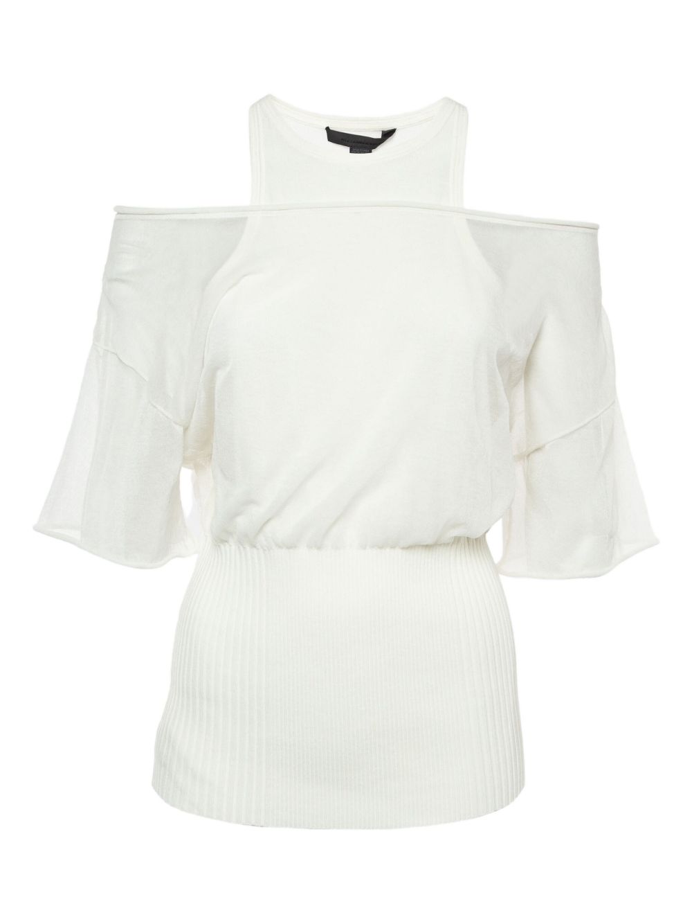 Alexander Wang off-shoulder ribbed-hem blouse