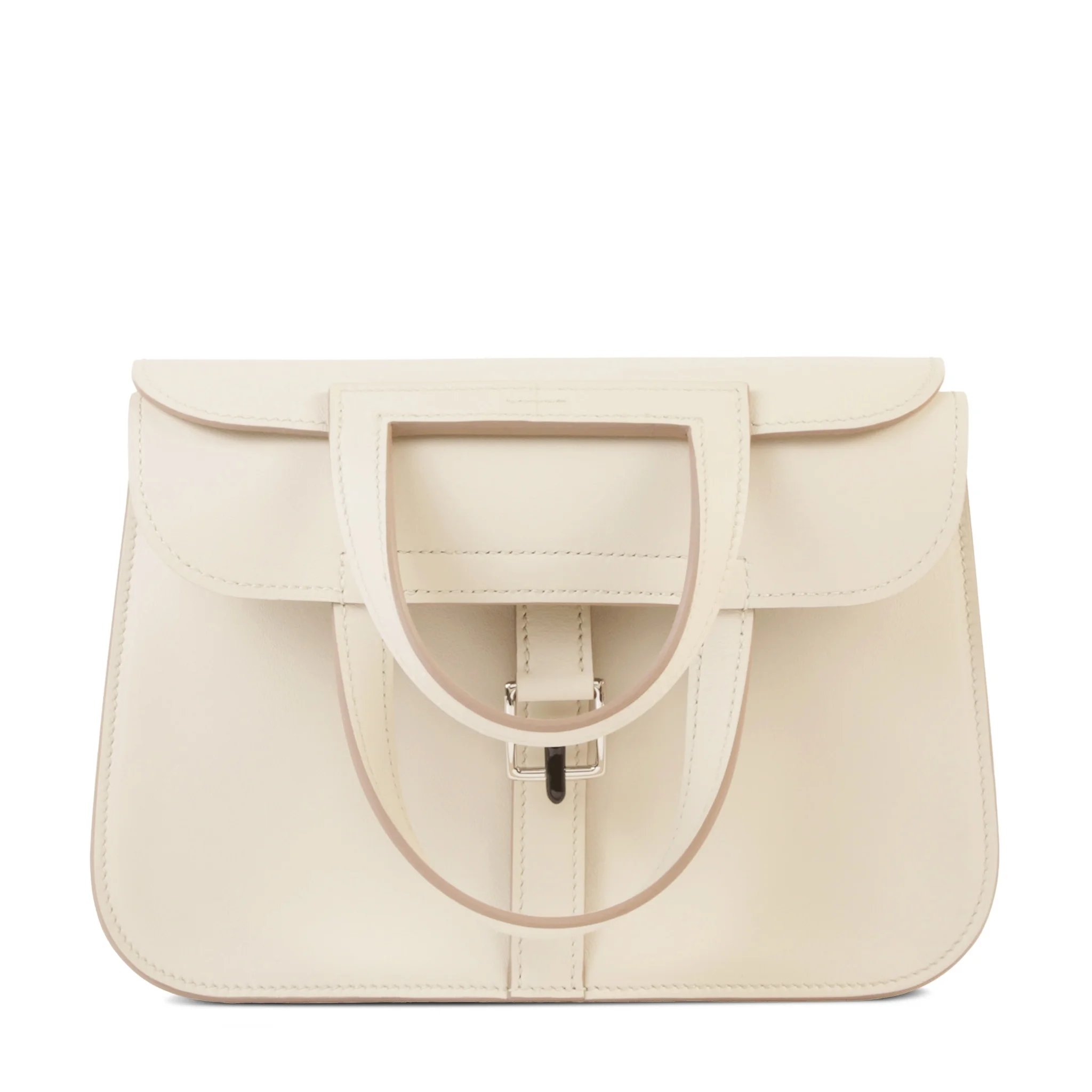 Very Good ( Rank A) HERMÈS Halzan Mini Beton (8L) Swift Palladium hardware W (2024)