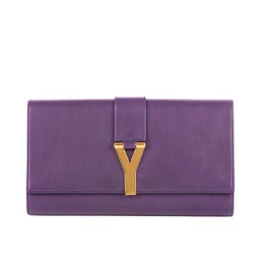 Leather Classic Y Line Clutch
