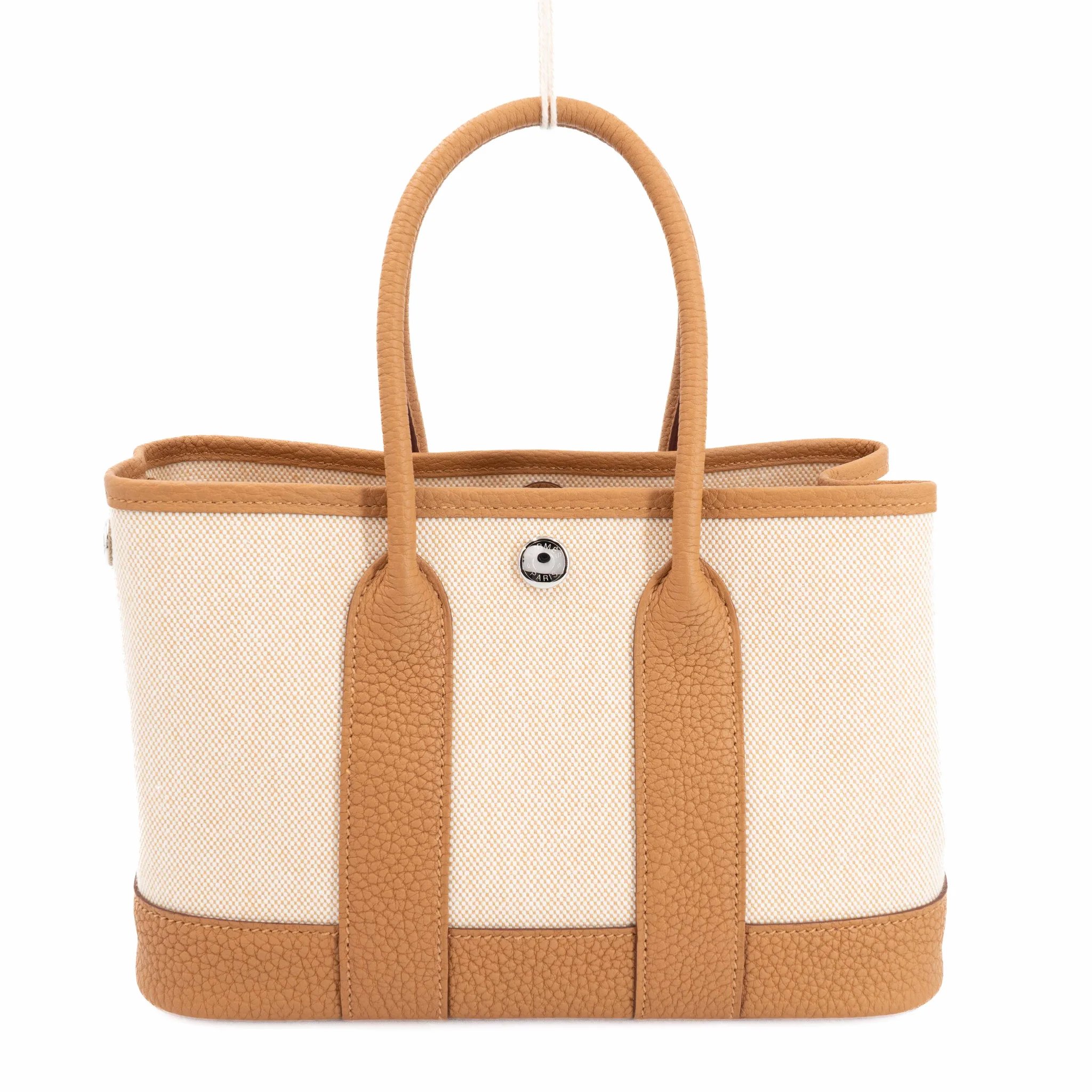 Brand New ( Rank N ) HERMÈS Neo Garden Party 23 Sesame (2S) Negonda Toile H Viking canvas Palladium hardware G (2026)