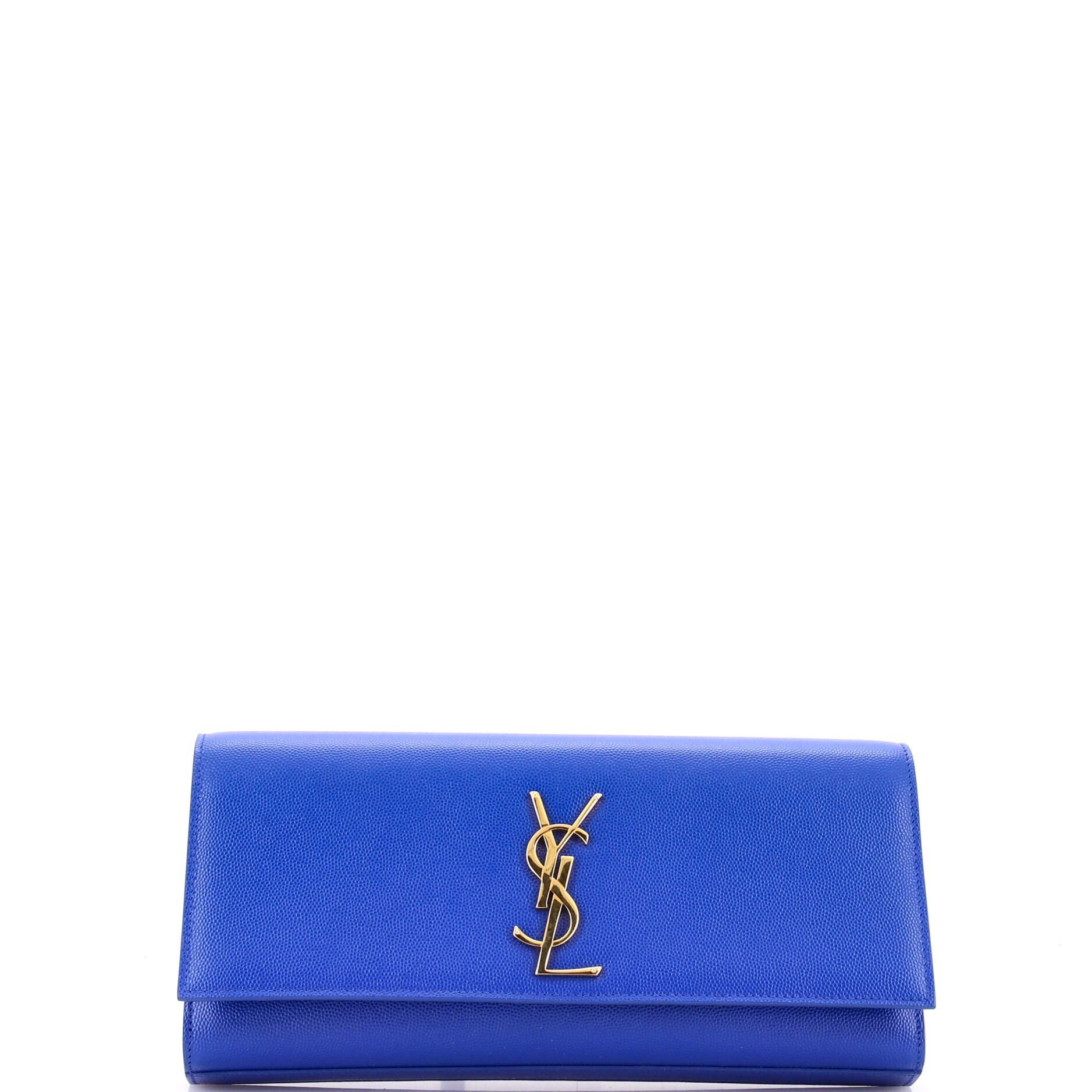 Leather clutch bag