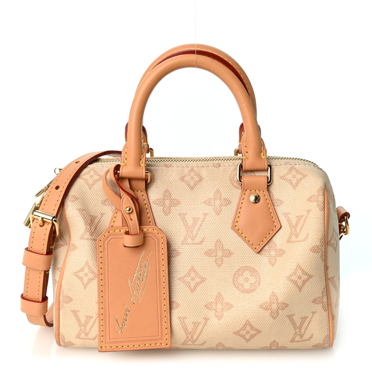 Louis Vuitton Monogram Origine Lin Speedy Bandouliere 20 Linen