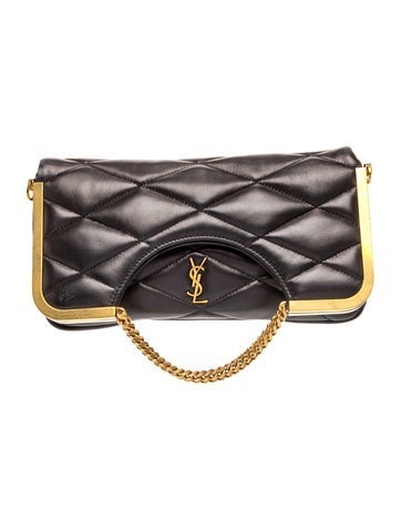 Signature Black Quilted Leather 87 Frame Fold Over Mini 2023