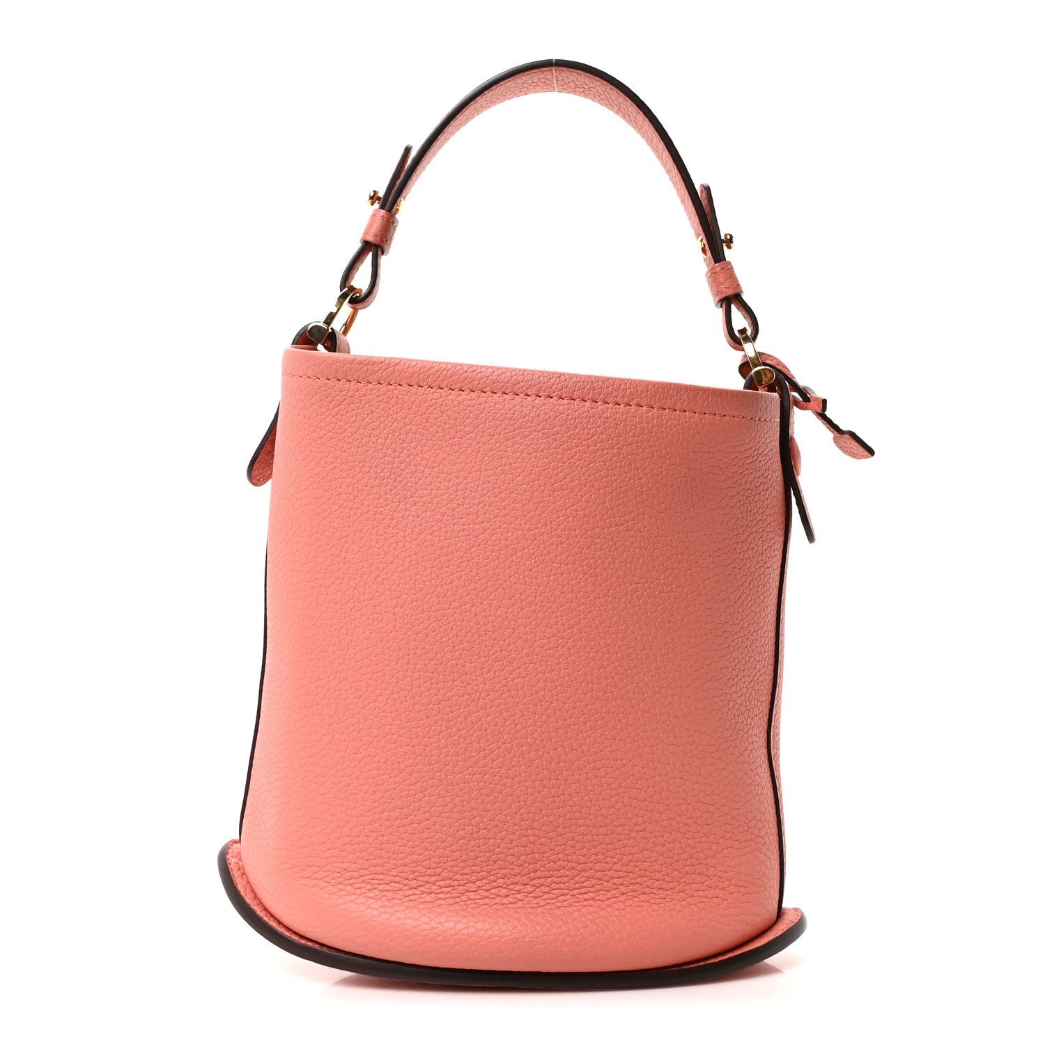 Delvaux Delvaux Taurillon Mini Pin Daily Surpique Bucket Pink