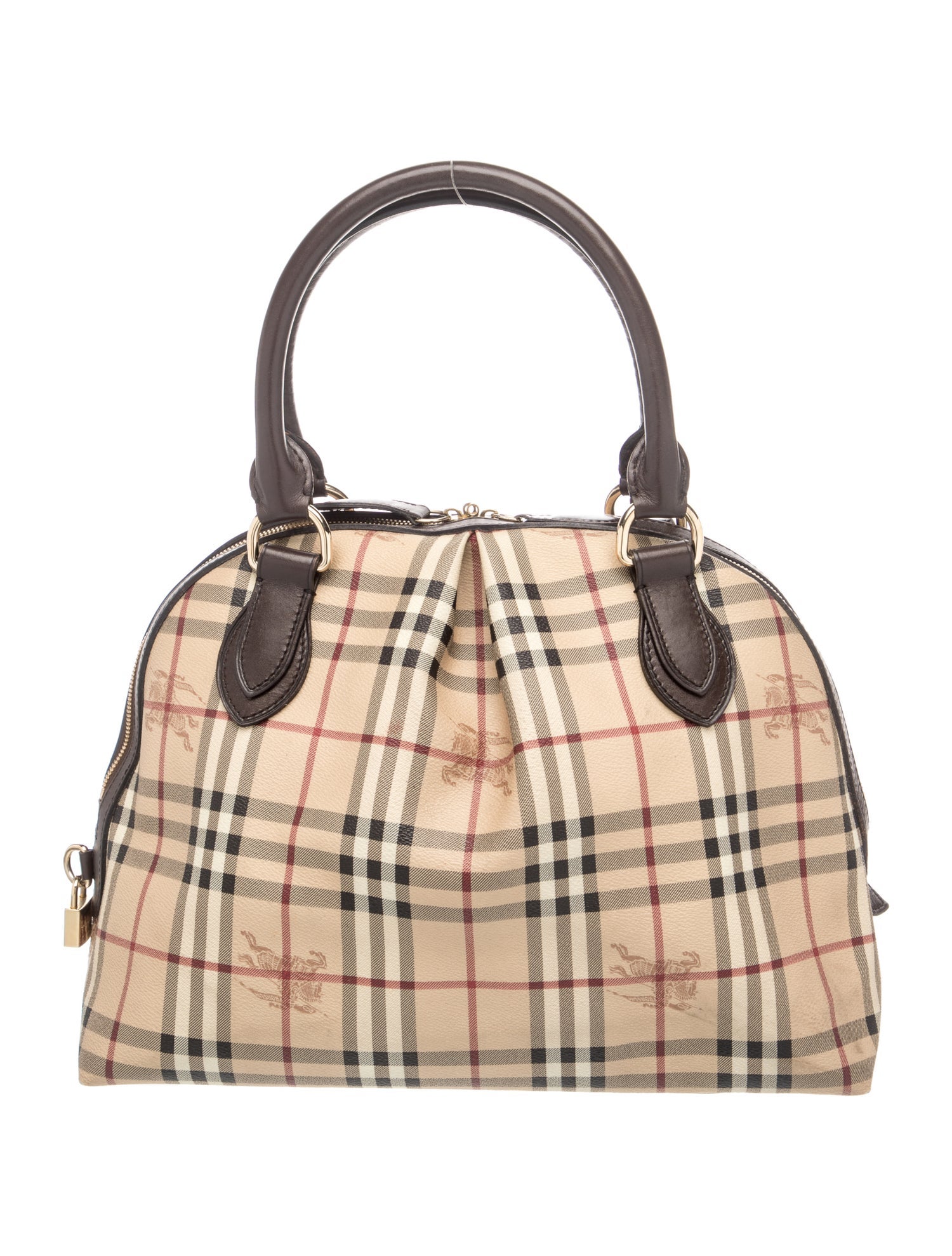 Haymarket Check Top Handle Bag
