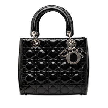 Medium Patent Cannage Lady Dior
