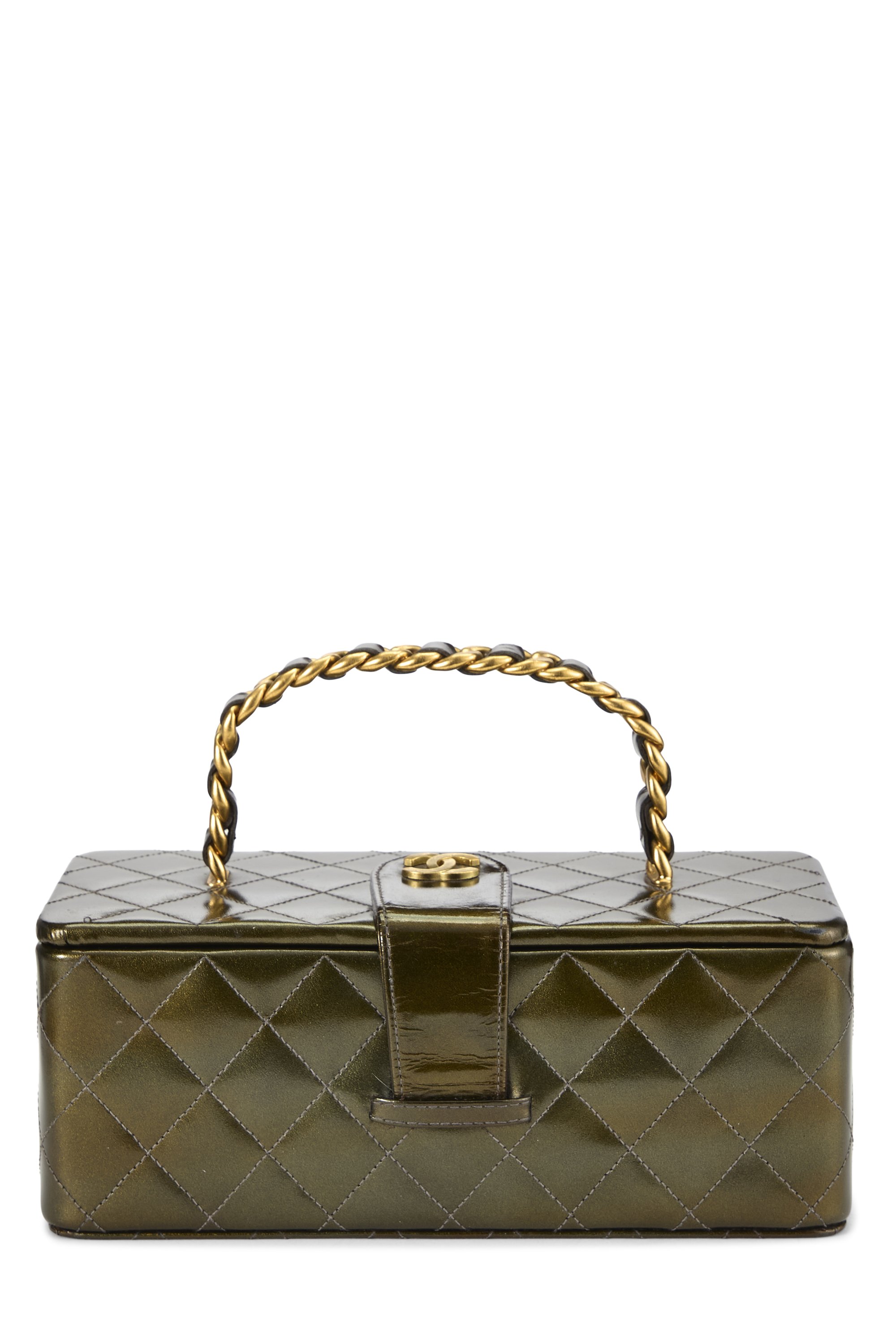 Green Patent Leather Vanity