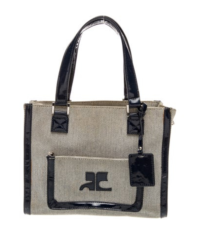 Courreges Canvas Top Handle Bag