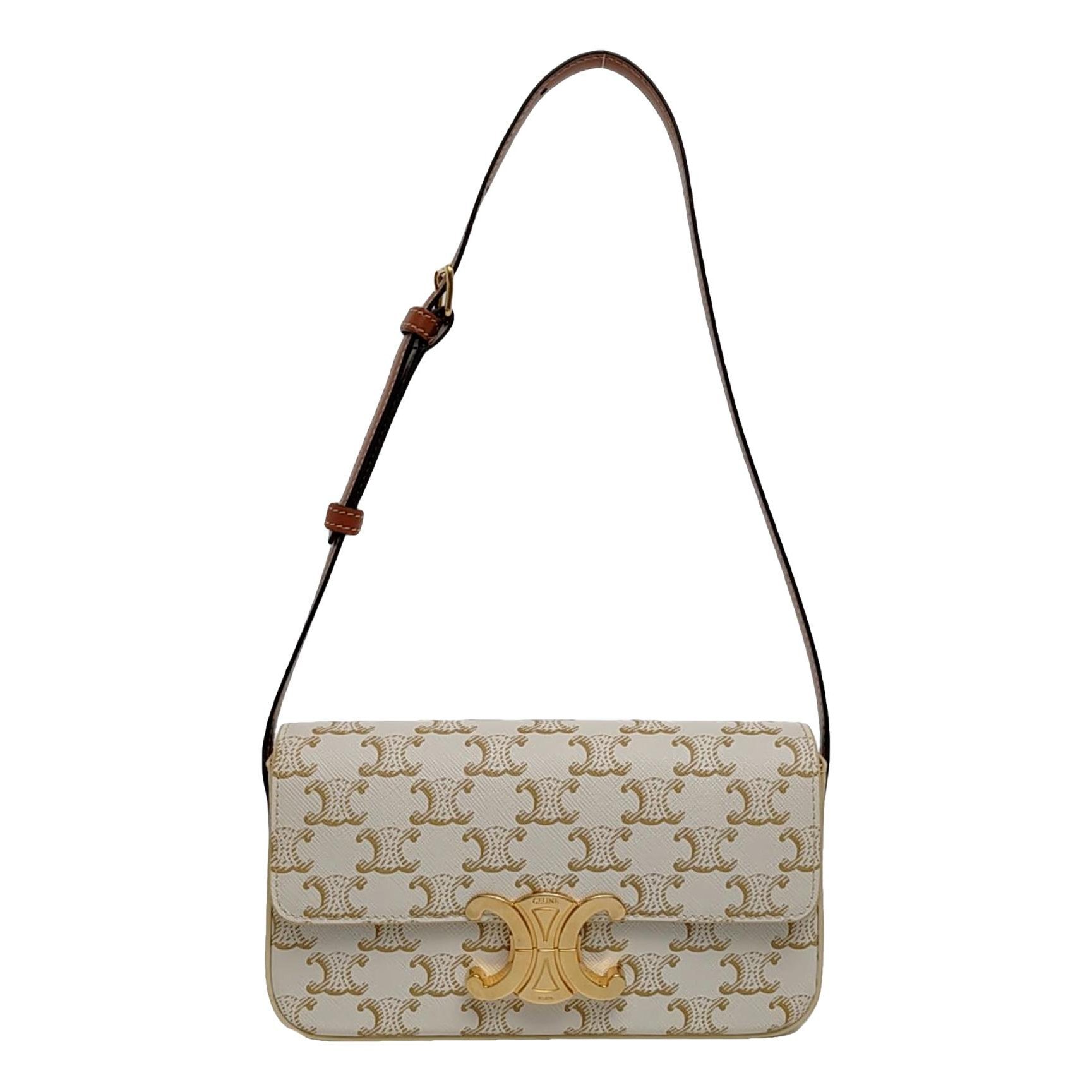 Triomphe Long leather handbag