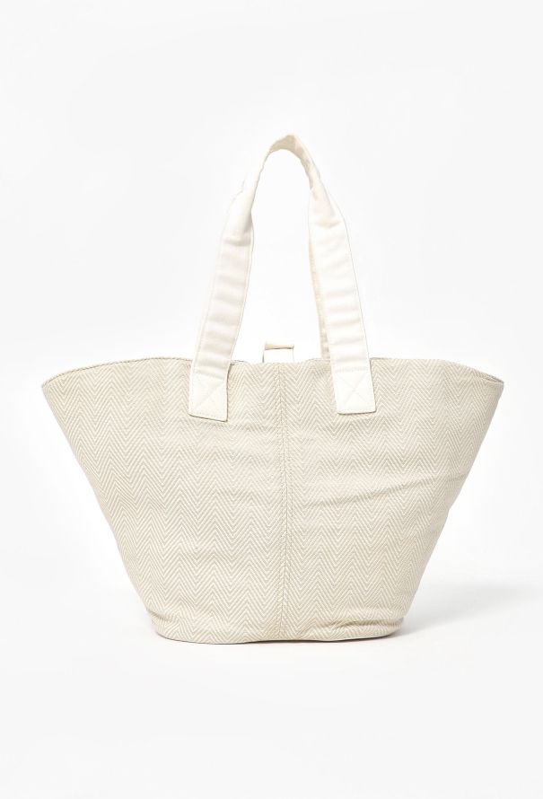 Hermes Canvas Beach Tote Bag