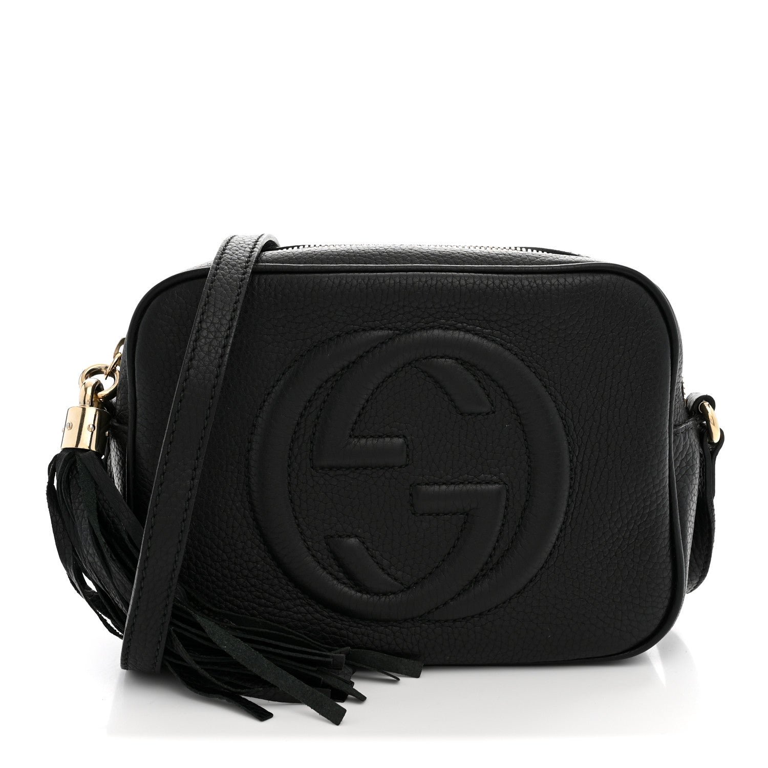Gucci Pebbled Calfskin Small Soho Disco Bag Black