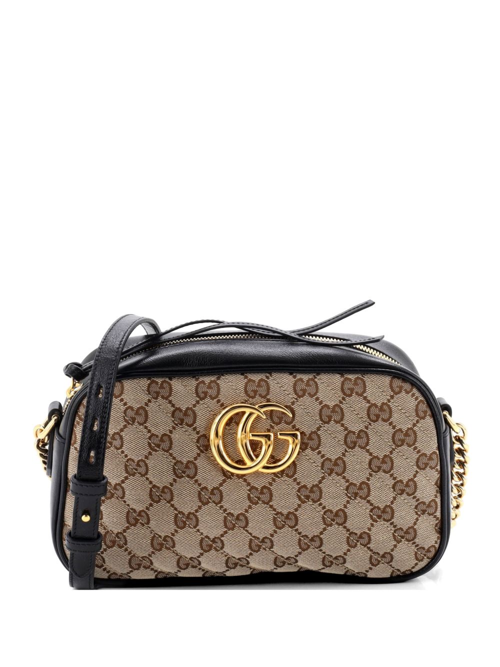 GG Marmont Shoulder Bag Diagonal Quilted GG Canvas with Leather Small crossbody bag