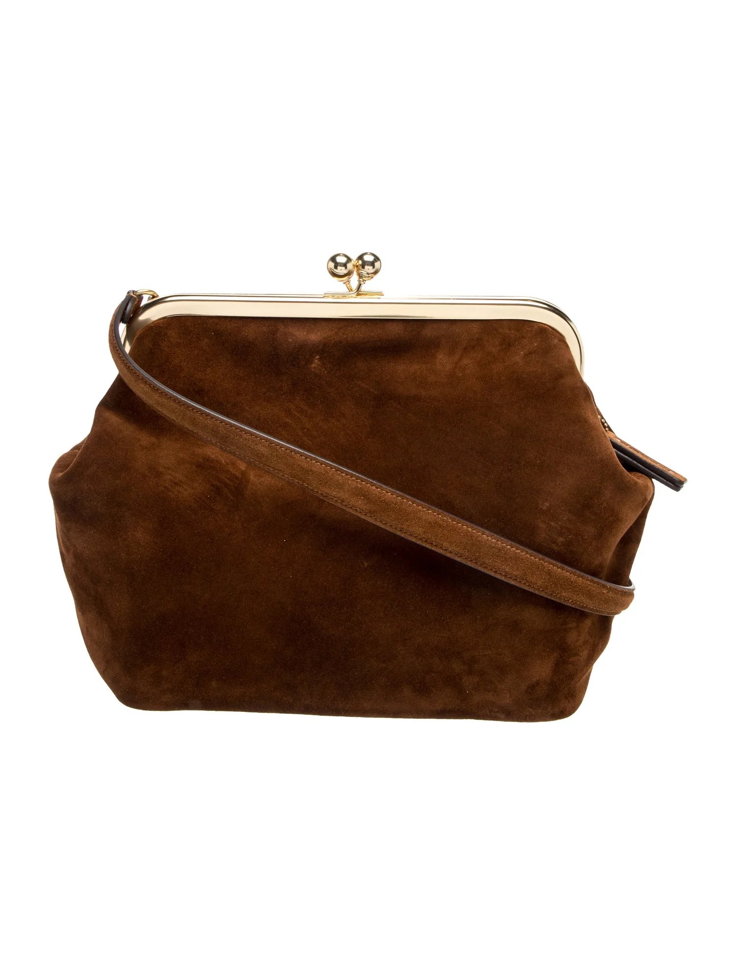 Suede Top Handle Bag