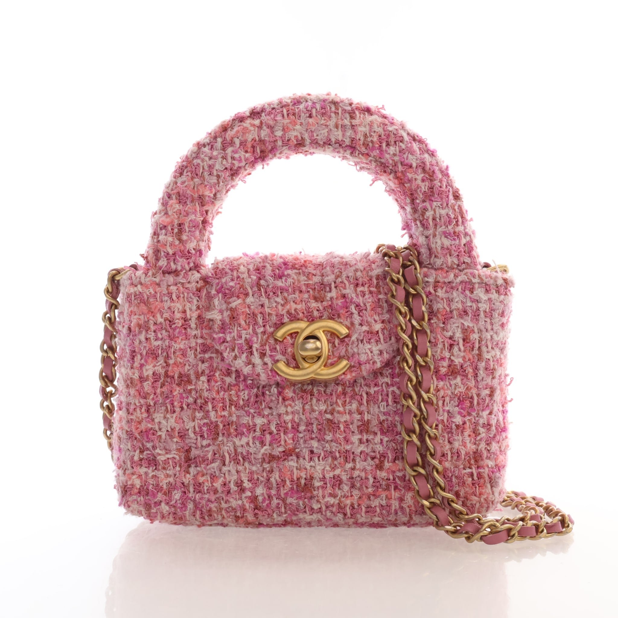Chanel Mini Nano Tweed Kelly Shopper