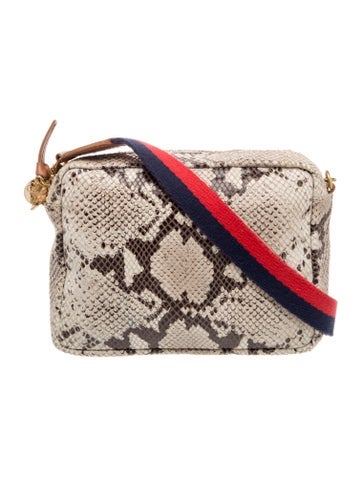 Embossed Leather Crossbody Bag