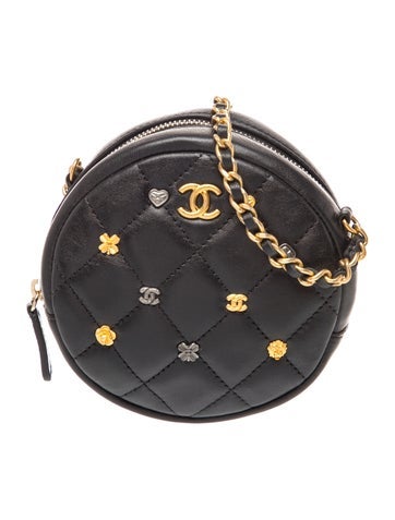 18k Lucky Charms Round Clutch w/ Chain