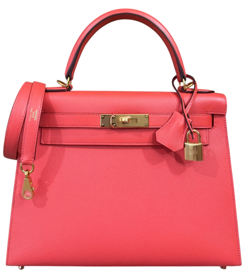 Hermes Rose Jaipur Epsom Sellier Kelly 28 Gold Hardware, 2015