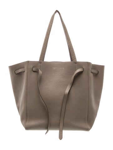 Celine Leather Cabas Phantom w/Belt Small