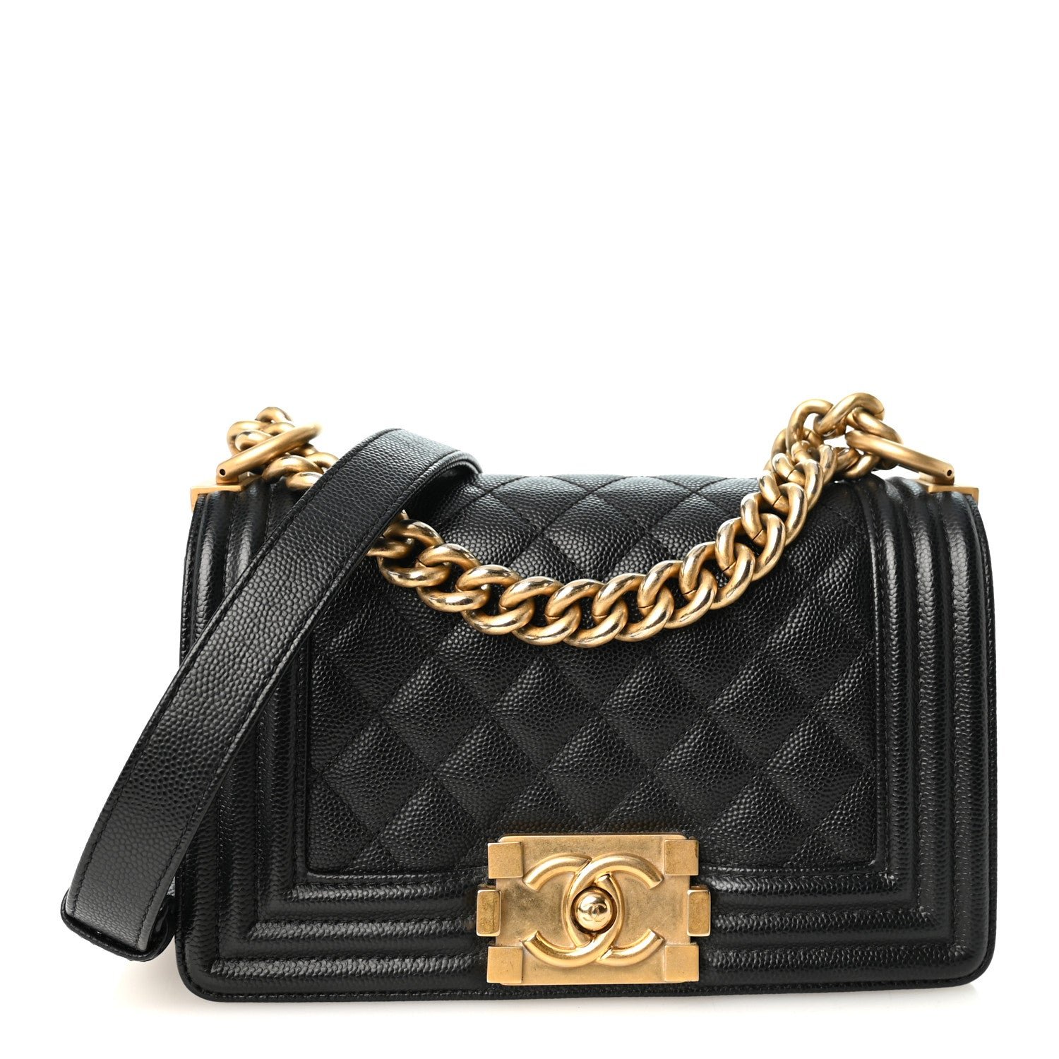 Chanel Caviar Quilted Small Boy Flap Black