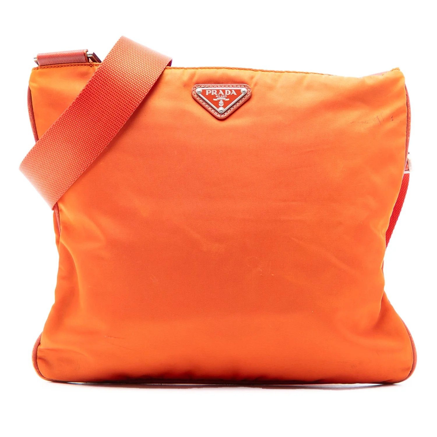 Nylon Tessuto Zip Top Crossbody