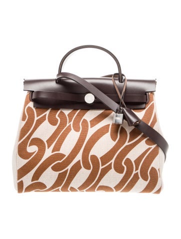 Hermes 2024 Toile "Maillons & Co" Herbag Zip 31