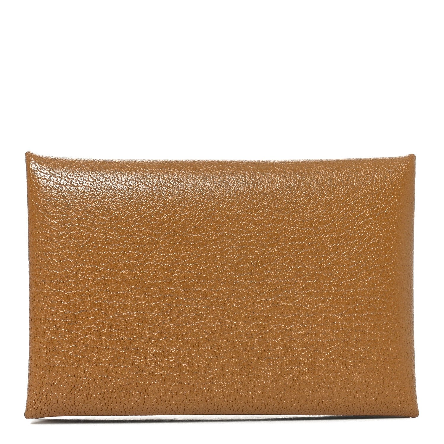 Hermes Hermes Chevre Mysore Calvi Card Case Caramel
