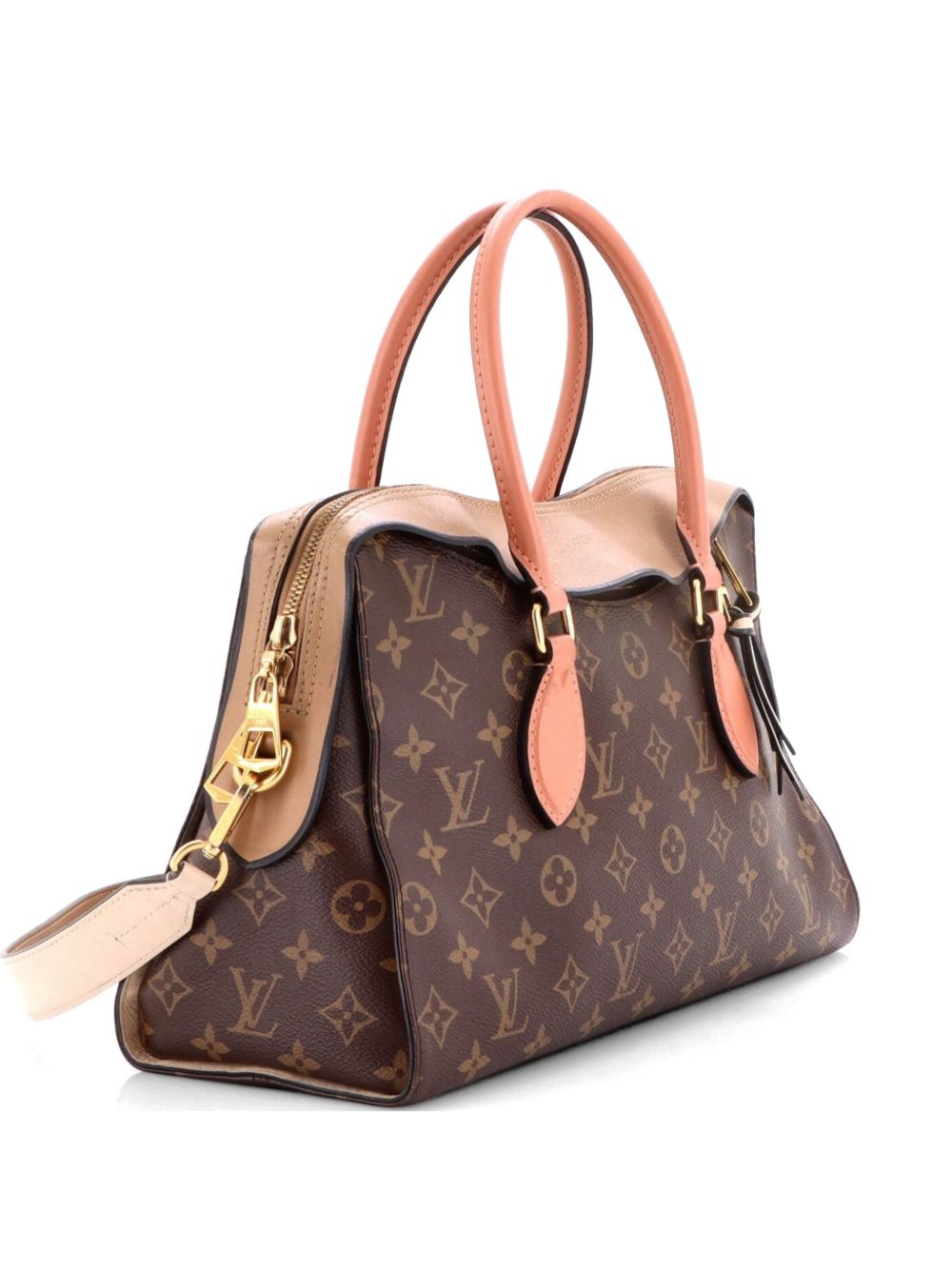 Tuileries Handbag Monogram Canvas with Leather satchel