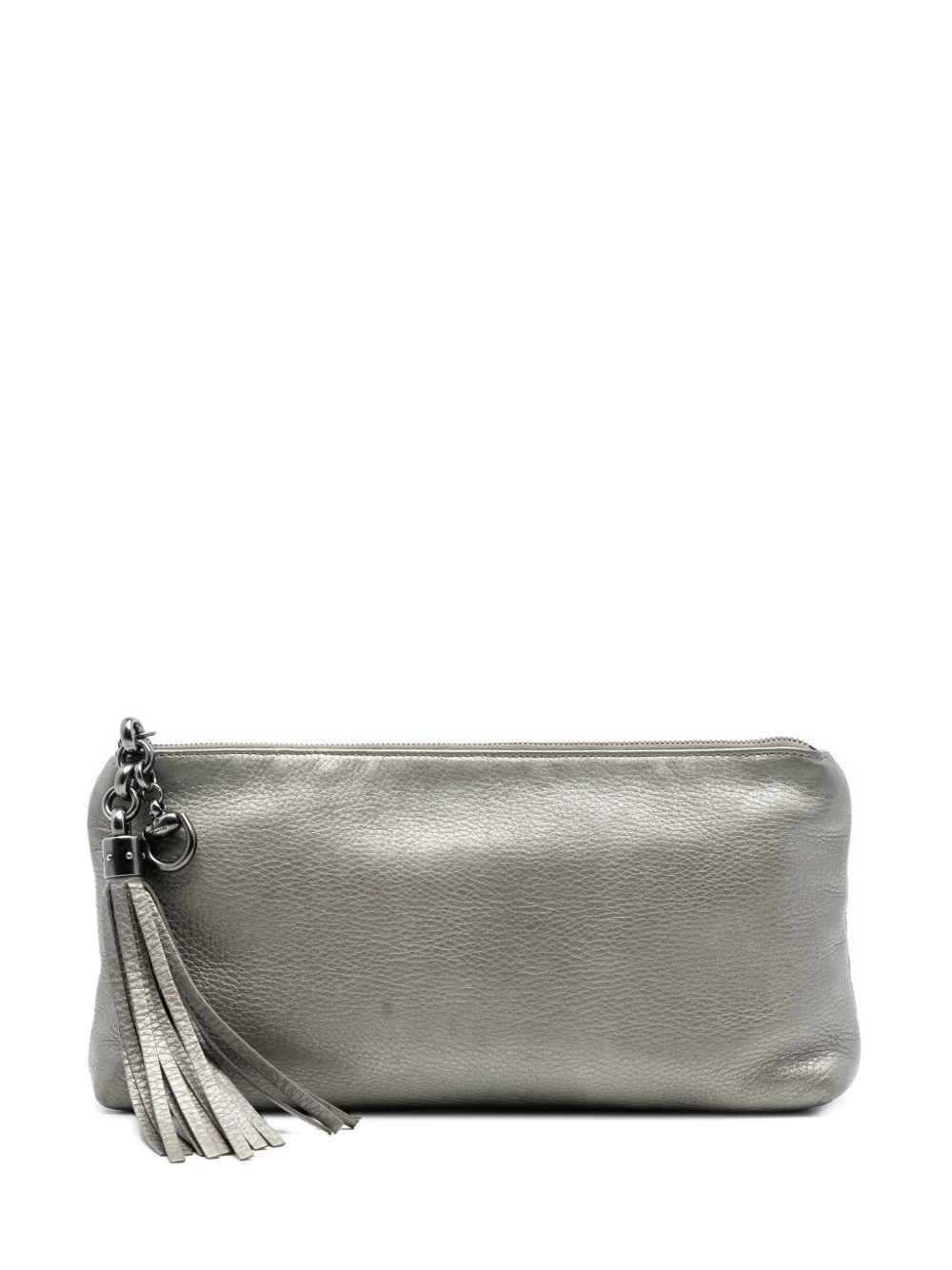 2016-2026 Metallic Leather Sienna Tassel clutch bag