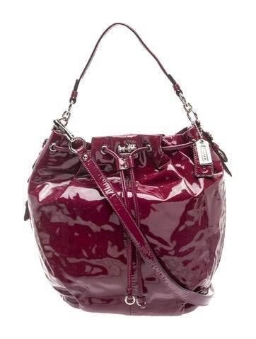 Patent Leather Bucket Bag