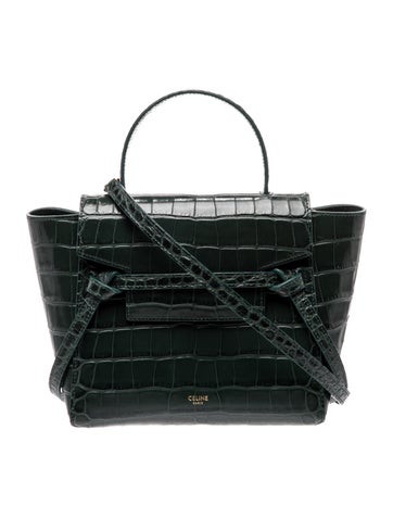Embossed Leather Belt Bag Nano