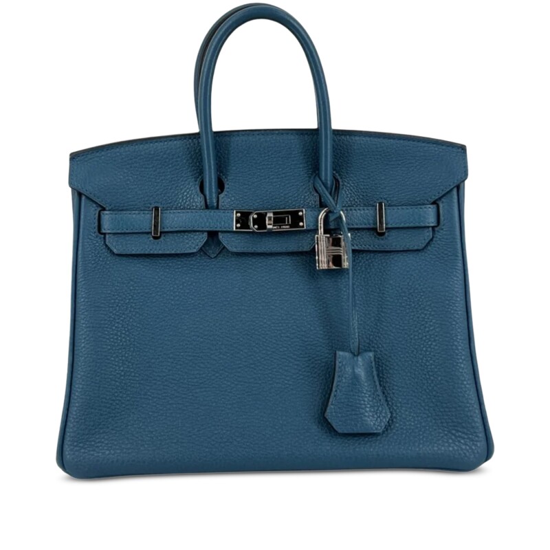 Hermes Colvert Togo Birkin 25 Palladium Hardware, 2012