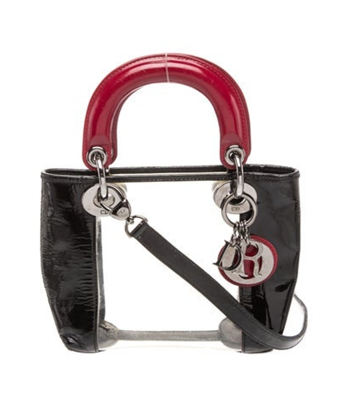 Dior Dior Patent Leather Shoulder Bag Mini Vintage