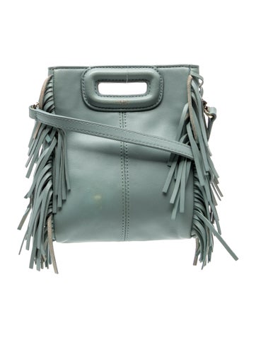 Maje Leather Top Handle Bag