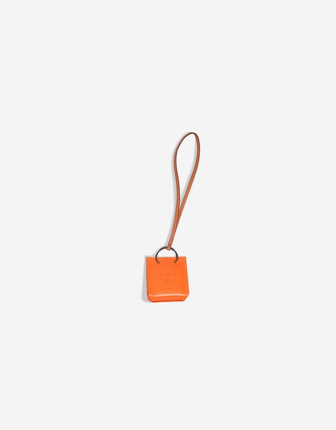 
		Orange Bag Charm Milo Lamb Orange / Gold    