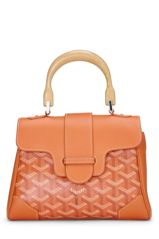 Goyard Orange Goyardine Canvas Saigon Souple Mini