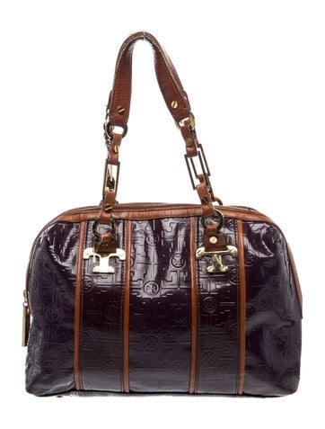 Patent Leather Top Handle Bag